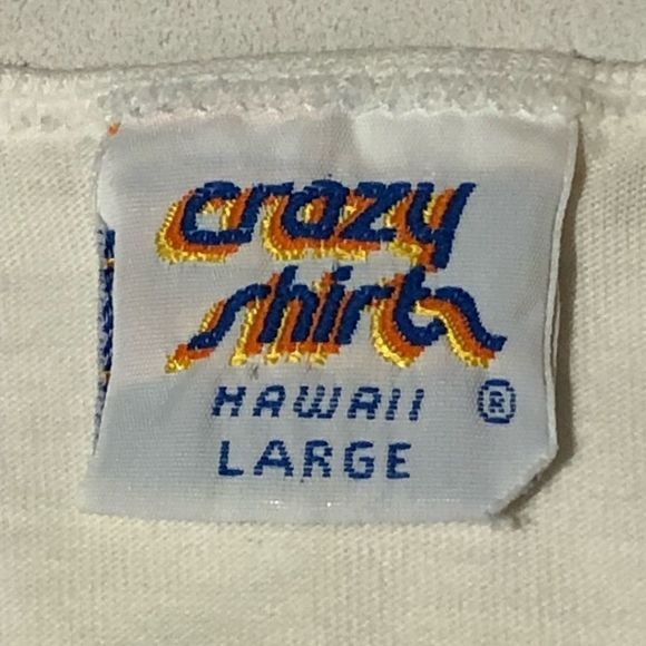 Rare Vintage 80s 90s CRAZY SHIRTS Hawaii T Shirt Tank Top Marlin Maniacs Fishing - Picture 8 of 8